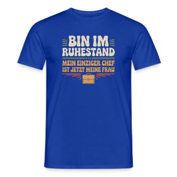Rentner Bin Im Ruhestand Pensionär Kollege Rente - Männer T-Shirt - Dunkelblau - Vorne - AI Model Male 178 light (178cm)