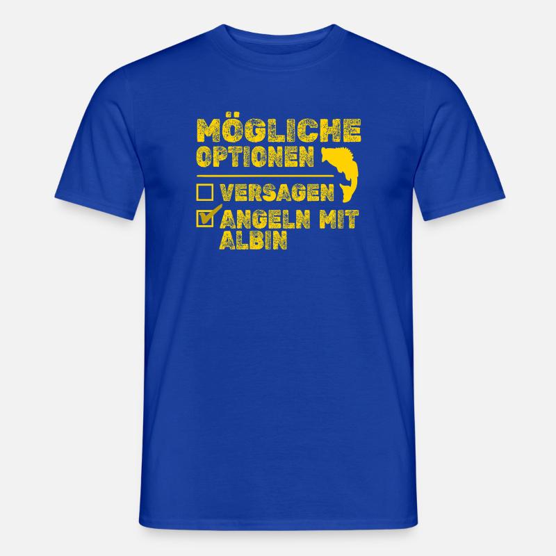 Fisch Albin - Männer T-Shirt - Dunkelblau