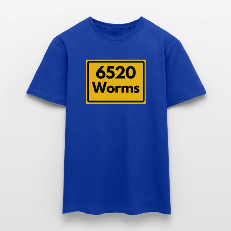 OLD POSTCODE POSTCODE RETRO 6520 WORMS Men’s T-shirt