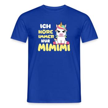 J'entends toujours seulement une licorne Mimimi - T-shirt homme - bleu foncé - Devant - AI Model Male 178 light (178cm)