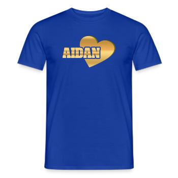 Aidan als Love - Männer T-Shirt - Dunkelblau - Vorne - AI Model Male 178 light (178cm)