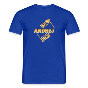 Andrej - Männer T-Shirt - Dunkelblau - Vorne - AI Model Male 178 light (178cm)