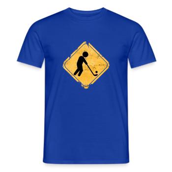 Rustik Sign Hockey Silhouette - T-shirt homme - bleu foncé - Devant - AI Model Male 178 light (178cm)