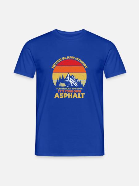 Camping Scouts Bergwanderung Waldcamper - Männer T-Shirt - Dunkelblau