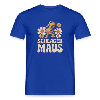 Schlager Maus Party Crew JGA Frauen Schlagermaus - Männer T-Shirt - Dunkelblau - Vorne - AI Model Male 178 light (178cm)