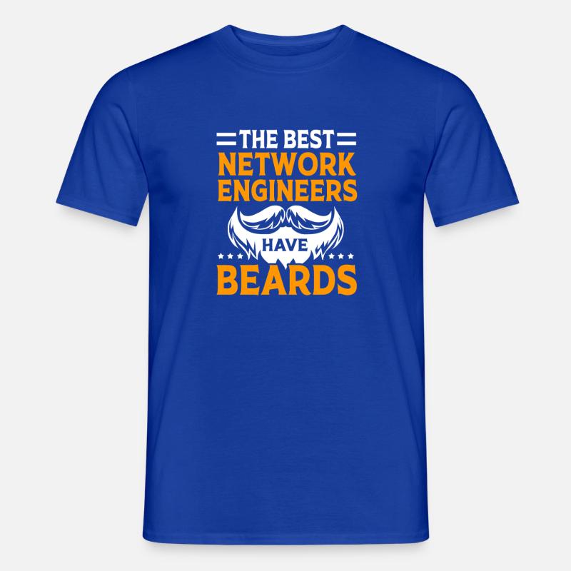 Network Computer Scientist Programmer Admin - Men’s T-shirt - majorelle blue
