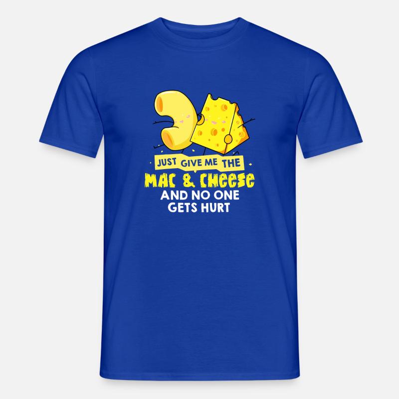 Mac & Cheese Meme Tee - Männer T-Shirt - Dunkelblau