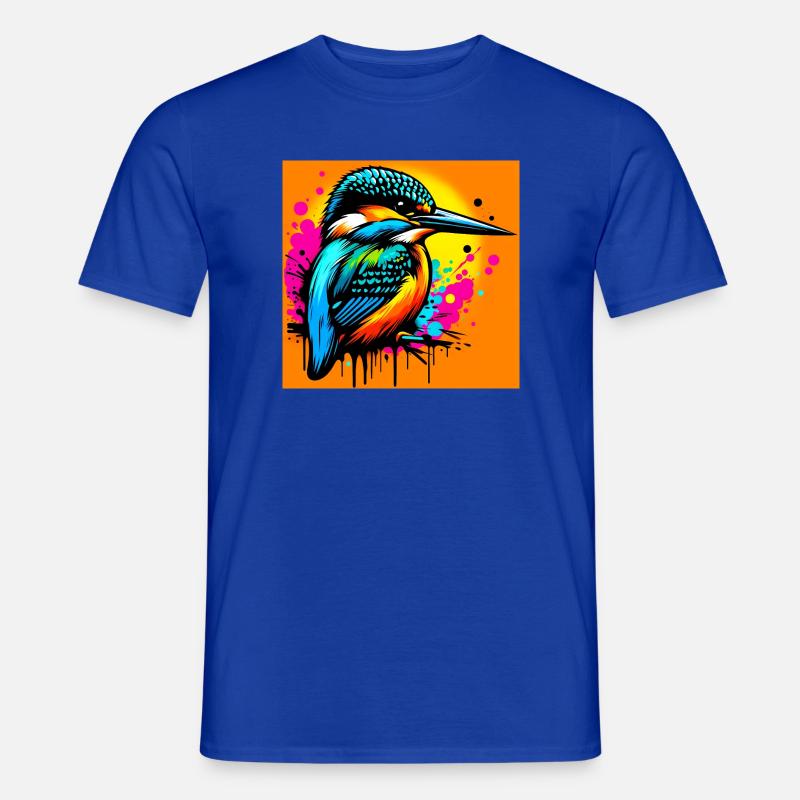 Eisvogel - Männer T-Shirt - Dunkelblau