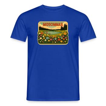 Midsommar Schweden - Männer T-Shirt - Dunkelblau - Vorne - AI Model Male 178 light (178cm)