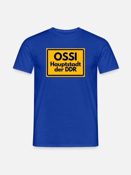OSSI Hauptstadt der DDR Design, lustig, Homage  - Männer T-Shirt - Dunkelblau