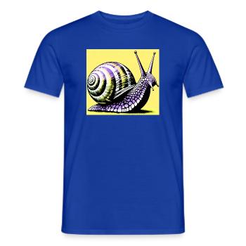 Escargot - T-shirt homme - bleu foncé - Devant - AI Model Male 178 light (178cm)