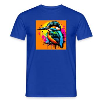 martin-pêcheur - T-shirt homme - bleu foncé - Devant - AI Model Male 178 light (178cm)