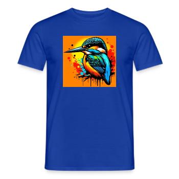 martin-pêcheur - T-shirt homme - bleu foncé - Devant - AI Model Male 178 light (178cm)
