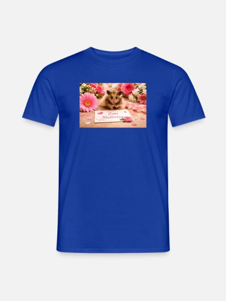 Chico 11: Muttertag mit Blumen 2026 - Männer T-Shirt - Dunkelblau