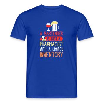 bartender waiter bartender bartender - Men's T-Shirt - majorelle blue - Front - AI Model Male 178 light (178cm)