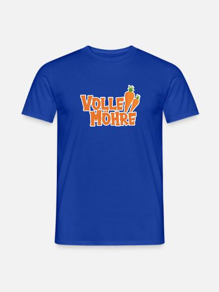 Volle Möhre - Männer T-Shirt - Dunkelblau