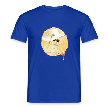 Design Été Amalfi Mood Lemon - T-shirt homme - bleu foncé - Devant - AI Model Male 178 light (178cm)