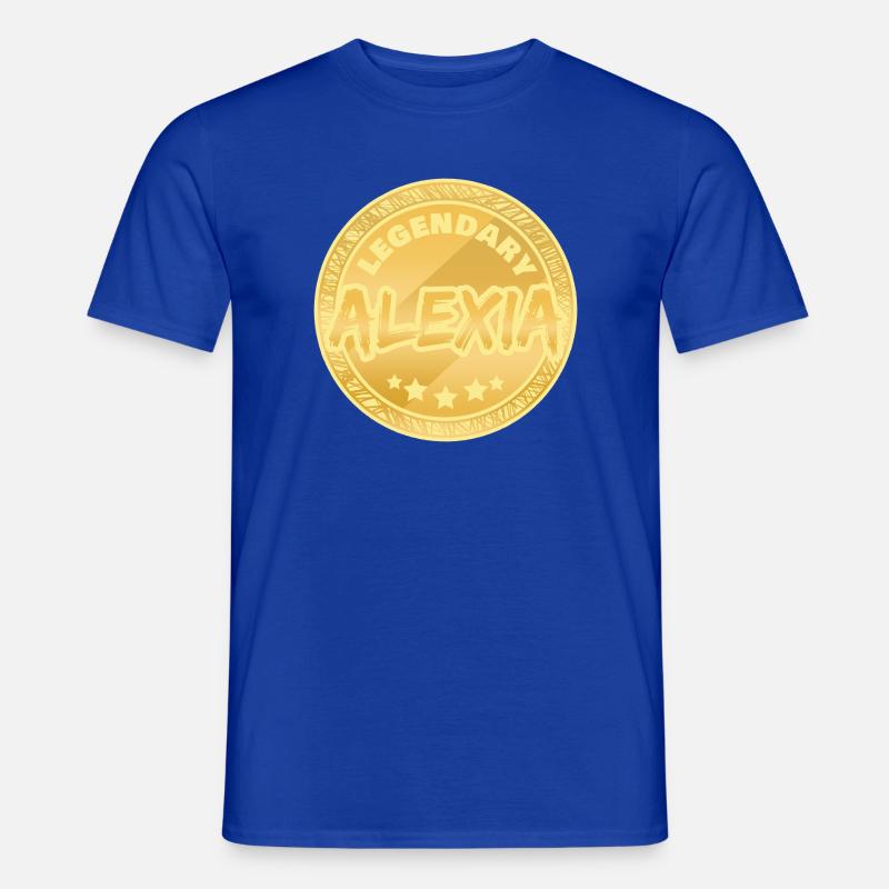 Alexia als Geschenkidee - Männer T-Shirt - Dunkelblau