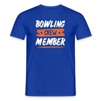 Bowling Crew - Men's T-Shirt - majorelle blue - Front - AI Model Male 178 light (178cm)