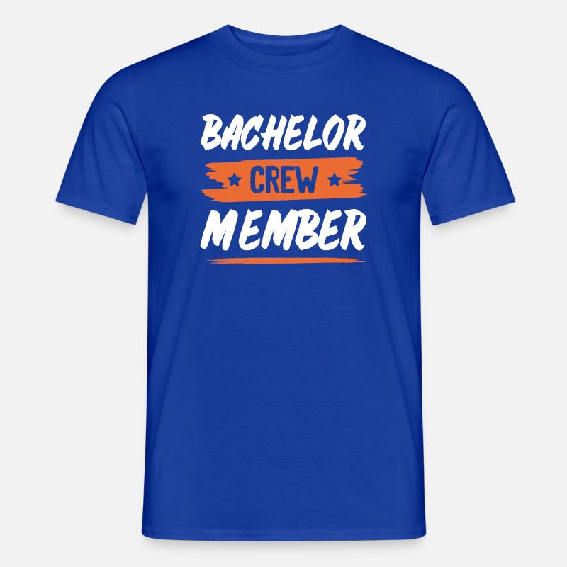 Bachelor Crew - Männer T-Shirt - Dunkelblau