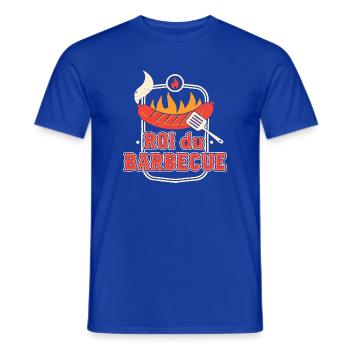 Roi du Barbecue – Champion du Grille - T-shirt homme - bleu foncé - Devant - AI Model Male 178 light (178cm)