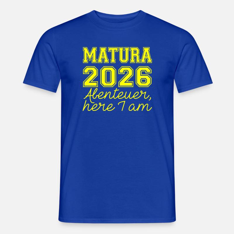 Matura 2026 Spruch - T-shirt homme - bleu foncé