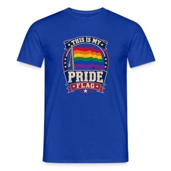 My Pride Flag Design - Men's T-Shirt - majorelle blue - Front - AI Model Male 178 light (178cm)