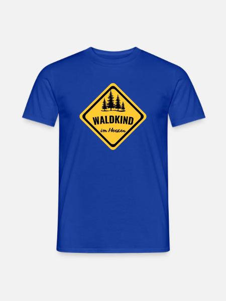 Waldkind im Herzen – Naturverbunden - Männer T-Shirt - Dunkelblau