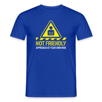 Introverti Pas Amical Solitaire Antisocial - T-shirt homme - bleu foncé - Devant - AI Model Male 178 light (178cm)