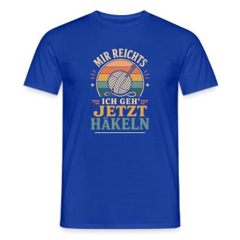 Mir Reichts Ich Geh Jetzt Häkeln Vintage Spruch - Männer T-Shirt - Dunkelblau - Vorne - AI Model Male 178 light (178cm)
