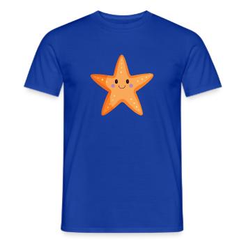 Seestern - Männer T-Shirt - Dunkelblau - Vorne - AI Model Male 178 light (178cm)