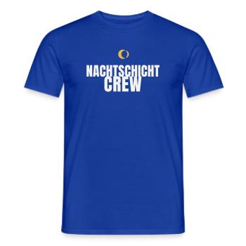 Nachtschicht Crew Schichtarbeit Pflege Nachtdienst - Männer T-Shirt - Dunkelblau - Vorne - AI Model Male 178 light (178cm)