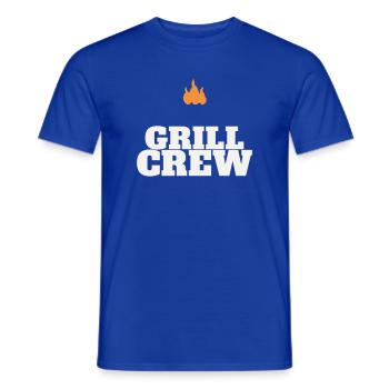 Grill Crew BBQ Grilling Grill Master Team Father's Day - Men's T-Shirt - majorelle blue - Front - AI Model Male 178 light (178cm)