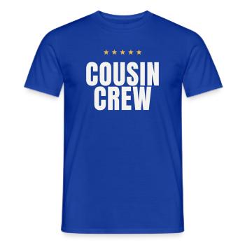 Cousin Crew Cousins Family Matching Reunion - Men's T-Shirt - majorelle blue - Front - AI Model Male 178 light (178cm)
