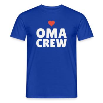 Équipe de Grand-mère Cœur Cadeau Grand-mère Équipe de la Fête des Mères - T-shirt homme - bleu foncé - Devant - AI Model Male 178 light (178cm)
