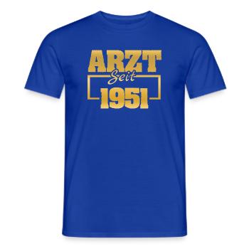 Aerztin 1951 - Männer T-Shirt - Dunkelblau - Vorne - AI Model Male 178 light (178cm)