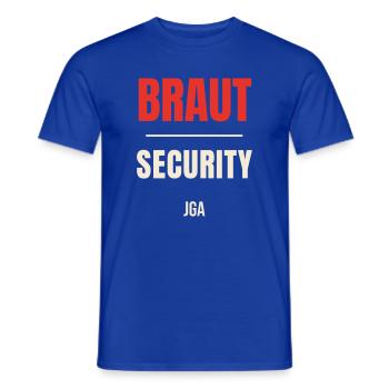Braut Security Team JGA Junggesellinnenabschied - Männer T-Shirt - Dunkelblau - Vorne - AI Model Male 178 light (178cm)