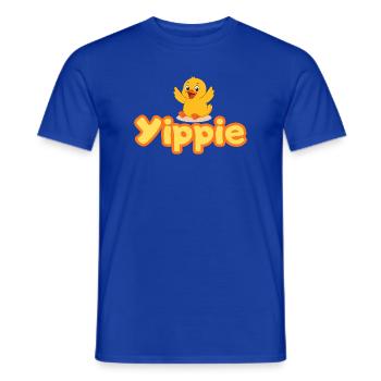 Yippie Ente - Männer T-Shirt - Dunkelblau - Vorne - AI Model Male 178 light (178cm)