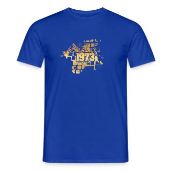Grandpa 1973 - Men's T-Shirt - majorelle blue - Front - AI Model Male 178 light (178cm)