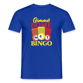Bingo Game Gimme Some Bingo - Men's T-Shirt - majorelle blue - Front - AI Model Male 178 light (178cm)