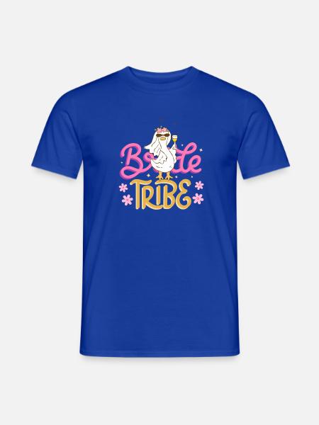 Bachelorette Tribe Tee - Men's T-Shirt - majorelle blue