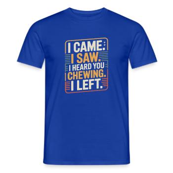 Bruits de mastication bruits de mastication bruits de claquement mastication mâchonnement - T-shirt homme - bleu foncé - Devant - AI Model Male 178 light (178cm)