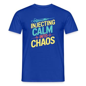 Anesthesiologist Calm Into Chaos Anesthesia - Männer T-Shirt - Dunkelblau - Vorne - AI Model Male 178 light (178cm)