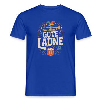 Gute Laune Karneval Fasching Karnevalskostüm Alaaf - Männer T-Shirt - Dunkelblau - Vorne - AI Model Male 178 light (178cm)