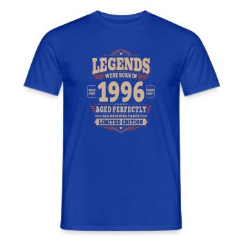 30th Birthday Gift Husband 1996 Vintage Retro - Men's T-Shirt - majorelle blue - Front - AI Model Male 178 light (178cm)