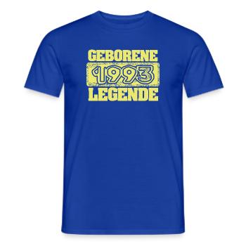 Geborene 1993 Legende - Männer T-Shirt - Dunkelblau - Vorne - AI Model Male 178 light (178cm)