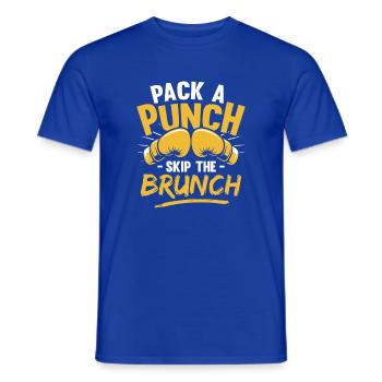 Gants Pack A Punch Gants de boxe - T-shirt homme - bleu foncé - Devant - AI Model Male 178 light (178cm)