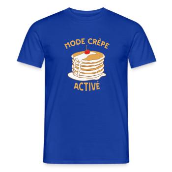 Active Crepe Mode - Men's T-Shirt - majorelle blue - Front - AI Model Male 178 light (178cm)