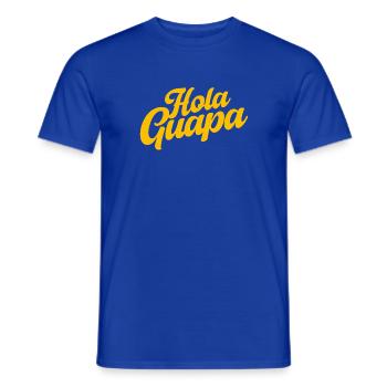Hola Guapa - Minimalist Spanish Summer Vibes - Männer T-Shirt - Dunkelblau - Vorne - AI Model Male 178 light (178cm)