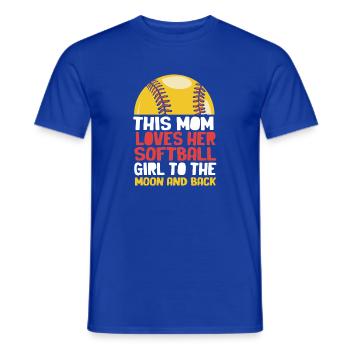 Softball Mutter Softball Mama - Männer T-Shirt - Dunkelblau - Vorne - AI Model Male 178 light (178cm)